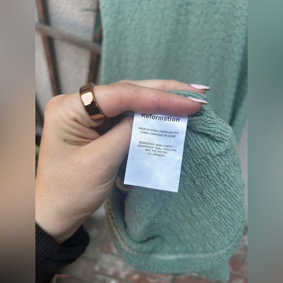 Reformation Palm Knit Dress in Teal - Picture 10 of 12